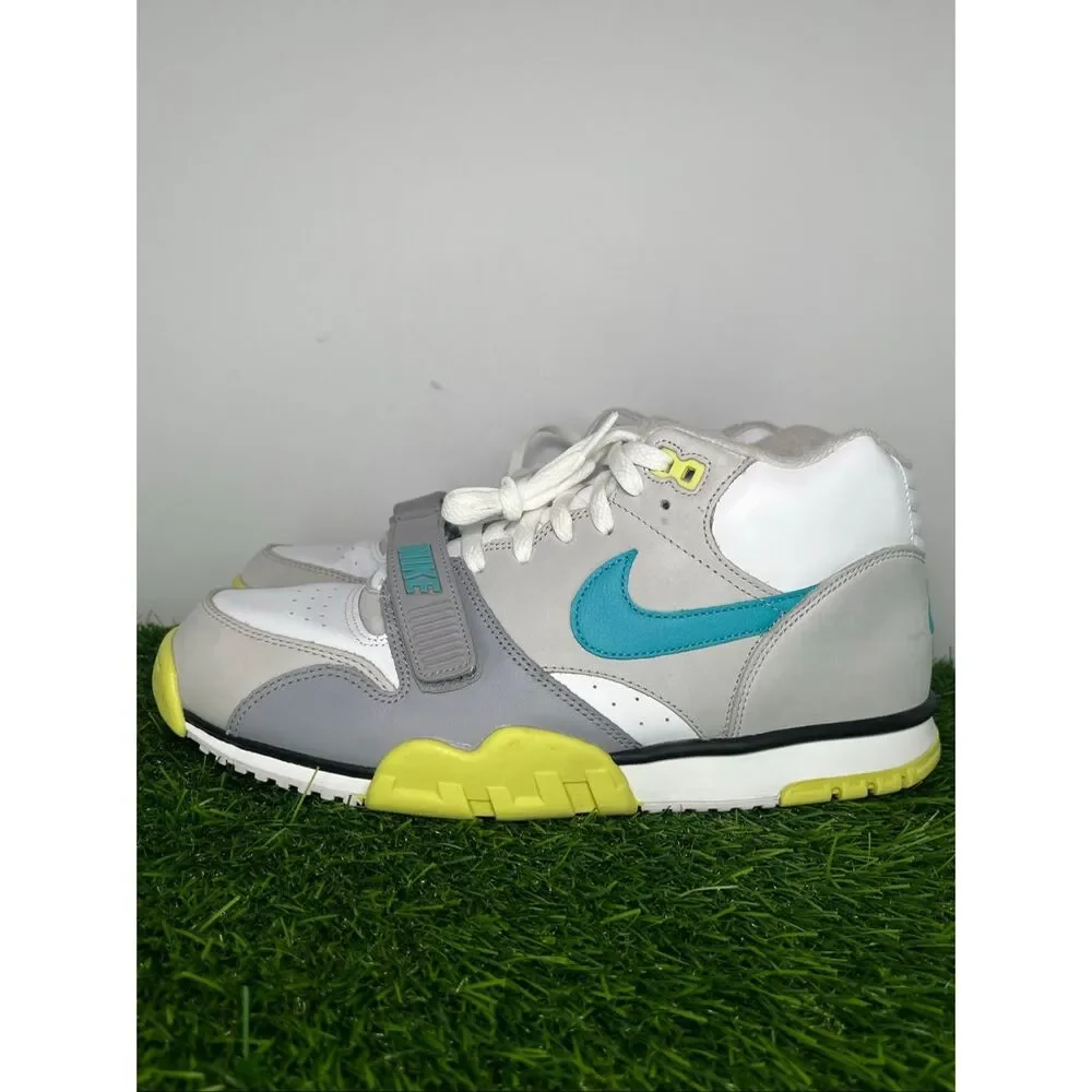 Nike Air Trainer 1 FQ8828-100 White Teal Volt Mens Size 11 Sneakers
